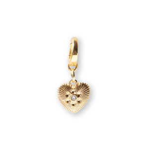 CZ Heart Charm (608-00043)